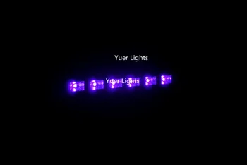 Sunet de Control de Muzică 18X3W UV Color cu LED-uri Efect de Scena de Iluminat Dj Party Show Stroboscop Disco Light 110-240V Laser Proiector Bar Club