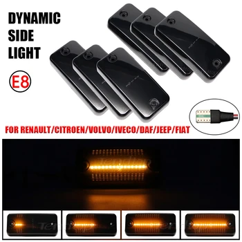 6 buc LED-uri de Semnalizare Secvențială de Semnalizare Indicator luminos Lampă de Masina Pentru Iveco Fiat Ducato Citroen Releu Peugeot Boxer, Renault, VOLVO