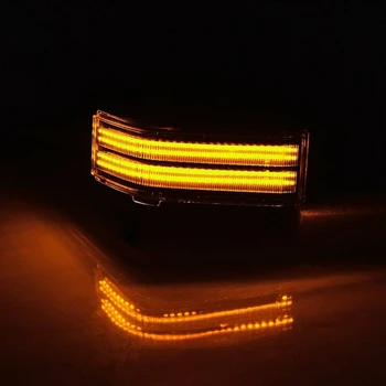 2 buc Masina de Chihlimbar Dual-Row Benzi cu LED-uri de Remorcare Oglinzi Laterale Marker Lumina pentru Chevrolet Silverado GMC-2019