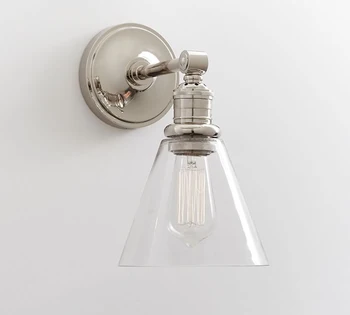 Moderne de cristal lampă de perete camera de zi de decorare de sticlă de perete sconces de dormitor din lemn de lumină noptiera culoar sala de mese lampă de perete