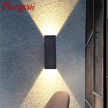 Hongcui Modernă cu LED-uri Lămpi de Perete Fixare Creative Negru Decorative Sconces Lumina Pentru Casa Dormitor, Coridor