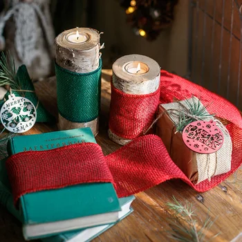 Lenjerie de Panglică Multi-Culoare Streamer Manual DIY Decorative Ambalare Cadou Panglică Crăciun Culoare Grădinărit