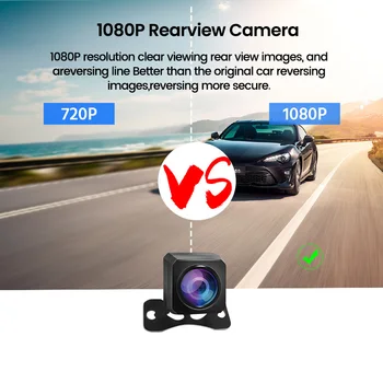 Atingeți Oglinda Retrovizoare Video Recorder Dual Lens Registrator De Sprijin Din Spate Vedere Aparat De Fotografiat Aparat De Fotografiat Oglindă