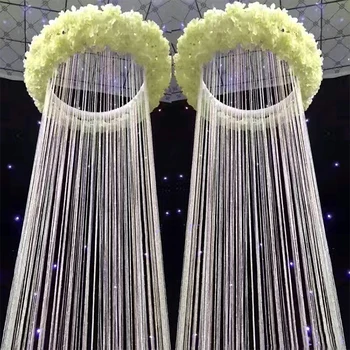80cm Dia de 3M Înălțime ciucure cortina Ceilling candelabru acoperi Acoperiș de Nunta de Decorare Pilon de Partid Recuzită 6pcs/lot