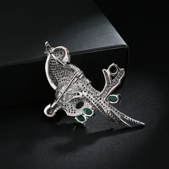 Coreeană Structură de Design de Moda Pearl Papagal Pasăre Animal Pin Broșă de sex Feminin de vânzare fierbinte costum ornament accesorii