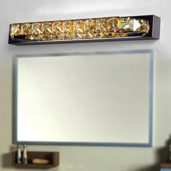 Modern scurtă de moda k9 cristal de lux led-uri de lumină oglindă oglinda de la baie de iluminat
