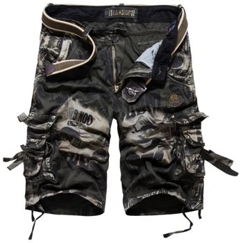 Europa și America de Multi-Buzunar de Bărbați pantaloni Scurți de Marfă Vrac Militare de Camuflaj Pantaloni Casual din Bumbac pentru Bărbați pantaloni Scurți de Mari Dimensiuni 42