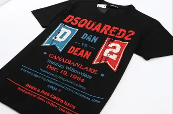 2021 Nouă Tendință de Moda Dsquared2 Avansate de Imprimare Maneci Scurte harajuku grafic t shirt pentru bărbați îmbrăcăminte D8078