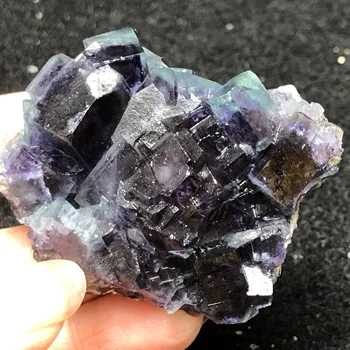 63.6 gNatural violet albastru fluorit minerale-specimen de piatra decor acasă aura de vindecare rotund vena predare CUARȚ de CRISTAL BIJUTERIE