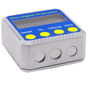 16 bucăți x Digital Unghi Finder Raportor Inclinometer Conice Cutie cu Bază Magnetică Ecartament de un Metru Tester 4 x 90degree