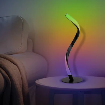 Tuya Inteligent Lampa de Birou WiFi Spirală Noptieră Lampa Interior Creativ Lampa LED Smart APP Control de la Distanță de Lucru Cu Alexa Google
