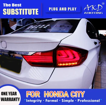 AKD Lampa spate pentru Honda City LED Tail Light-2019 Oraș de Ceață Spate Frână de Semnalizare Accesorii Auto
