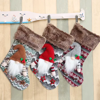 Iubirea umană de Crăciun, decoratiuni de Craciun tricot cadou șosete cadou de Crăciun ciorapi de Crăciun copac pandantiv tricota ciorapi de crăciun
