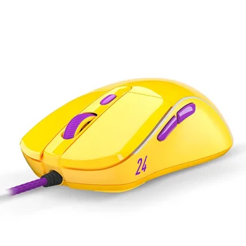 Mouse de Gaming 65g Ușor Iluminare din spate Ergonomic Șoareci cu frânghie Moale, Cablu Pentru Calculator Gamer