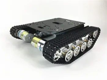 TS100 Șoc Absorbant Tanc pe Senile Șasiu Auto de 37 de Motor Auto Inteligent Platforma de Dezvoltare Robot
