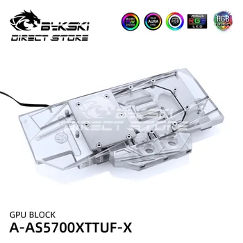 Bykski RGB placa Video Bloc Cooler pentru pc-ul Pentru Asus TUF3 rx 5700 xt JOCURI GPU Bloc Acoperire Completă Watercooler O-AS5700XTTUF-X