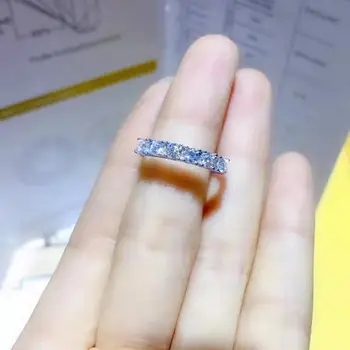 Calitate Moissanite Piatră prețioasă Diamant Moda Inel D VVS1 Culoare S925 Argint Fin Bijuterii de Nunta pentru Femei MeiBaPJFS