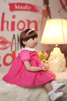 60cm Silicon Renăscut Baby Doll Jucarii Pentru Fete Copil Boneca Prințesă Frumoasă, Copii de Vinil Copilul în Viață Bebe Cadou de Ziua