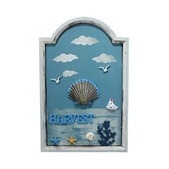 Marea mediterană pictura decorativa pandantiv shell stea trei-dimensională de pictură marină vânt în formă de pește model de camera murală