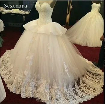 Robe de mariee Uimitoare Draga mireasa rochie de minge 2020 dantela aplicatii vestidos de noiva longo Mama de Rochii de Mireasa