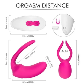 9 Viteza Clitorisul Silicon Rezistent La Apa Baterie Reîncărcabilă Vagin Penis Stimulator Masaj Adult Jucarii Sexuale Pentru Barbati, Femei Si Cupluri
