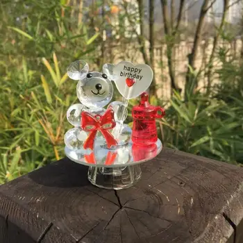 Ursul de cristal Botez Biberon Baby shower Suveniruri Petrecerea de Botez Giveaway Cadou de Nunta Favoruri și Cadouri LX9302