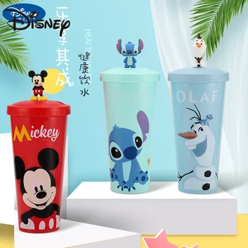 Desene animate Disney Mickey Paie de Grâu Apă Rece Cupa coase 640ML băieți și fete noi acasă lapte de cafea ceasca de ceai