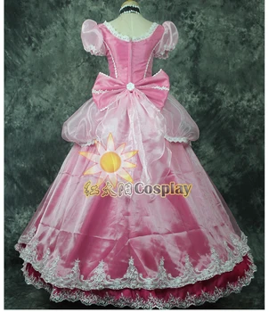 Real bubble sleeve pink princess cosplay rochie de bal medieval rochie Renașterii rochie de regina Victorian Belle poate vamale dimensiune