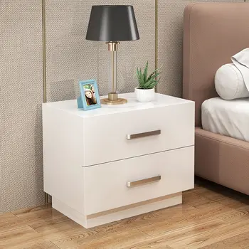 Dormitor Noptieră Nordic Mobilier Living Moda Vestiare Moderne Simplitate Cafea, Masă Masă Laterală TV Partea de Masă Alb