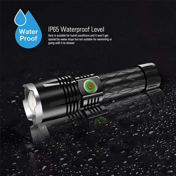 Puternic 4-core P90 Lanterna LED-uri USB Reîncărcabilă Lanterna Impermeabil 18650 Lanterna Zoom Telescopic Portabil în aer liber Flash de Lumină