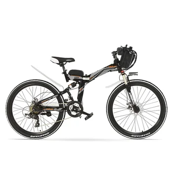 K660 Puternic Pliere Biciclete Electrice, 48V 400W, Mountain Bike, Suspensie Complet, de Înaltă carbon, Cadru din Otel, Frana Disc.