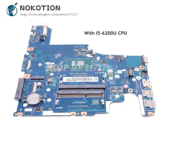 NOKOTION Pentru Lenovo 500-15ISK Laptop Placa de baza SR2EY I5-6200U FRU 5B20K34587 AIWZ2 AIWZ3 LA-C853P Bord Principal
