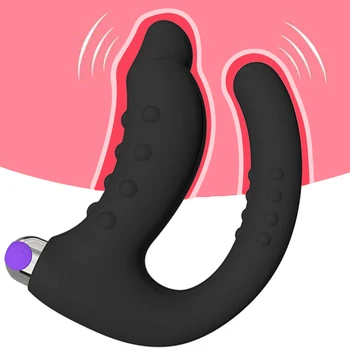 FAAK U Shape Vibrator Accidentat G-spot Stimula USB Reincarcabila cu 7 trepte de Silicon Vibratoare Jucarii Sexuale Pentru Femei, Omul Masturbatori