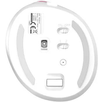 Delux M618 Wireless 2.4 G + Bluetooth 4.0 Verticale Mouse-ul Ergonomic Reîncărcabilă RGB Mouse de Gaming 2400DPI Gamer De PC Laptop