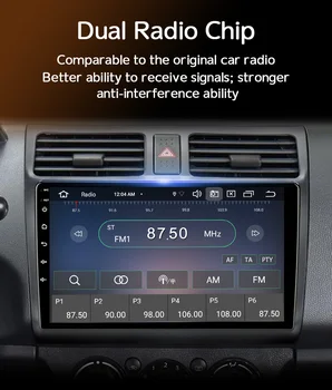 Eunavi 2 Din Android 11 Radio Auto Multimedia Player Pentru Suzuki Swift 2005 2006 2007 - 2016 Radio Auto AI Voce de Control DSP GPS