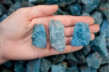 5 Lire sterline Prime Naturale Apatit Albastru Dur Pietre de Cristal pietriș Minerale și Pietre Aspre de Piatră prețioasă Specimen