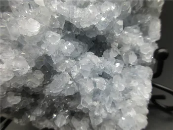 Naturale Albastru Celestite Inima Minerale De Vindecare Cluster De Cristal Geode Neregulate Bijuterie De Piatra Decor Acasă Specimen