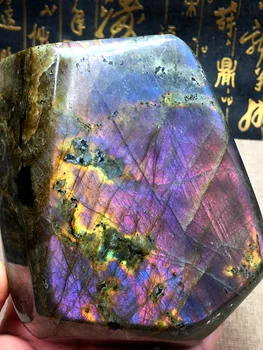 980g Naturale Violet Cristal de Labradorit Dur Lustruit Rock Din Madagascar Vindecare