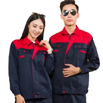 Noi 2021 Bărbați femei reparații auto scule uniforme Fabrică de servicii de sudare de inginerie muncii maneca lunga asigurare costum salopeta