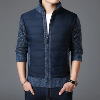 Iarna Coreeană Stil Casual Barbati Haine 2021 Nou Brand De Moda Pulovere Barbati Cardigan Gros Slim Fit Pulovere Tricotaje Fermoar Cald