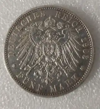 Germany 5 Mark Vechi Din Argint Coin Original Monede Europa Colectie De Monede