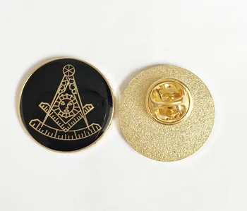 100buc Francmasoneria Trecut de Master pin Rever Insigna Masonice Ace Broșe Emailare Meserii Forma Rotunda pentru Lodge