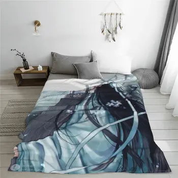 Mo Bao Zu Shi-manta de franela de verano, manta suav multifunción para cama, coche, alfombra, pieza