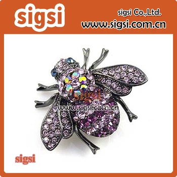 Insecte de metal moda decorative cristal stras animal broșă pin