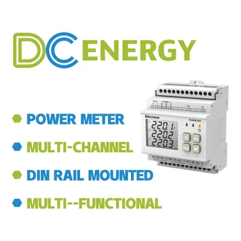 Multi-circuit Toate Parametru de Măsurare de Curent Wireless Dc Contor de Energie LCD cu Trei Faze DC 40-1000V DC 0-4v(extern Senzor Hall)