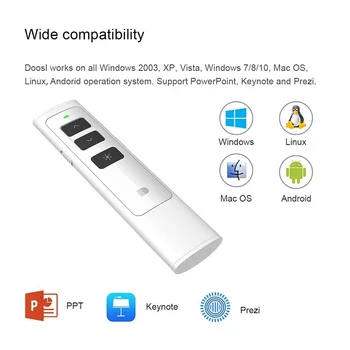 Pagina de cotitură pen discurs pen demonstrator electronice indicatorul USB reîncărcabilă de control de la distanță pen dsit013 alb