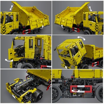 MUCEGAI KING High-Tech Masina RC Trei-way Dump Truck Model Cărămizi MOC Inginerie Vehicul Bloc Jucărie pentru Copii Cadou de Crăciun