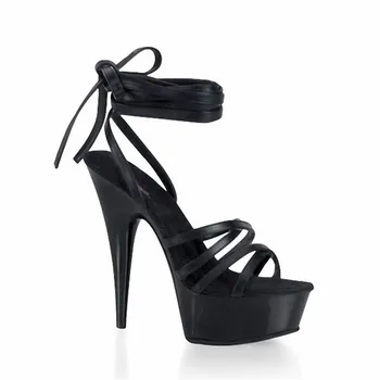 15cm Ultra-înaltă, cu dragoste sexy cristal ultra high heels etapă extrafin sandale cu toc preț preferențial Sandale