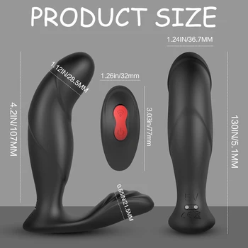 Silicon de la Distanță Anal Vibrator de sex Masculin, Prostata pentru Masaj vibrator Anal Sex Jucării pentru Gay Puternic Masturbatori Femei Vagin Stimulato