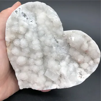 0.91 kg Frumoase minerale naturale apophyllite inima cu zeolit specimene